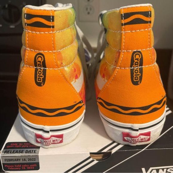 Vans x Crayola Mashup Sk8-Hi Men’s Size 10 - Picture 3 of 5